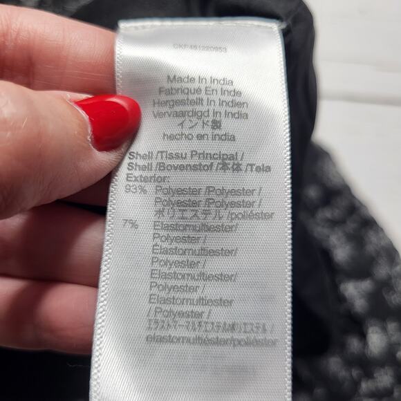 Madewell Ruffle Neck Button Front Mini Dress Dotted Vines Black Floral Medium - Picture 9 of 10